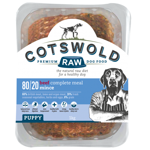Cotswold Raw Dog Food Puppy Working Beef