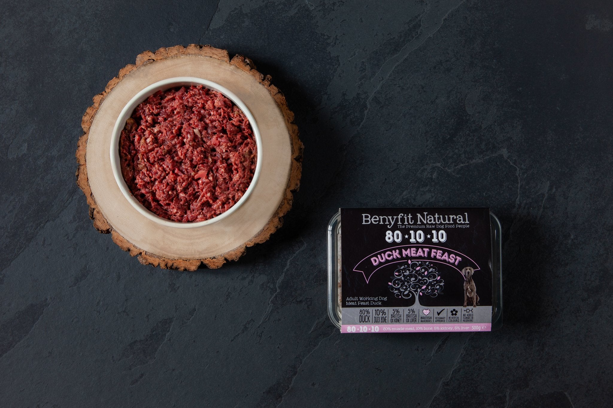 Benyfit Natural Raw Dog Food Duck Meat Feast