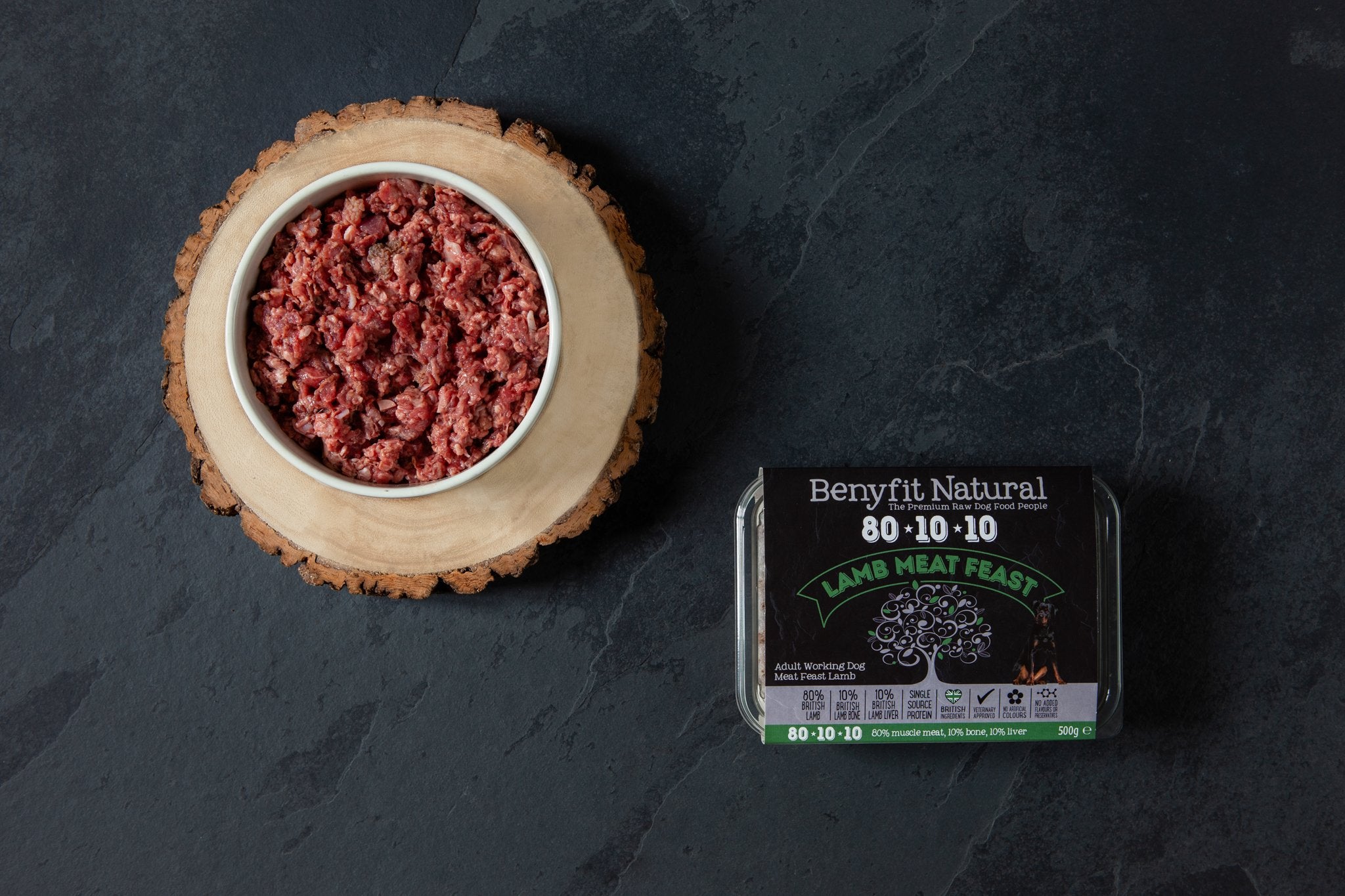 Benyfit Natural Raw Dog Food Lamb Meat Feast