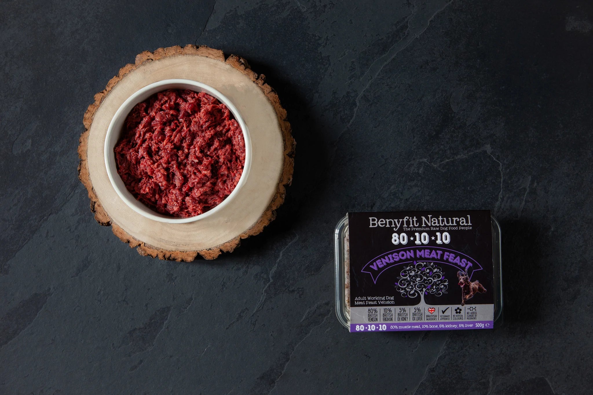 Benyfit Natural Raw Dog Food Venison Meat Feast