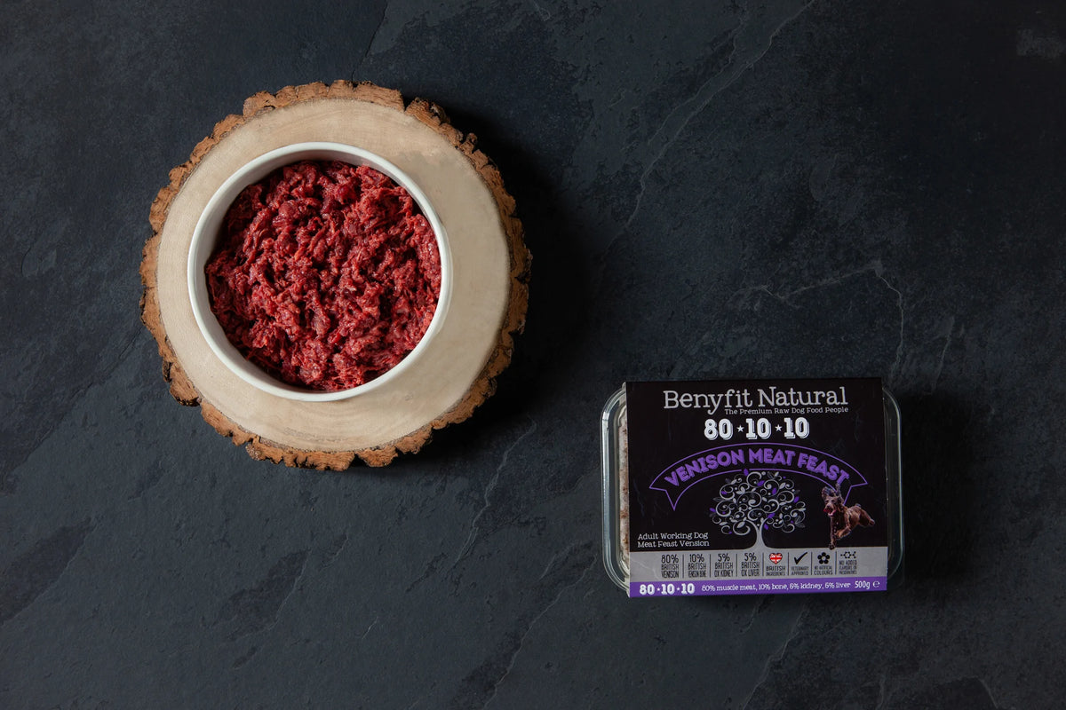 Benyfit Natural Raw Dog Food Venison Meat Feast