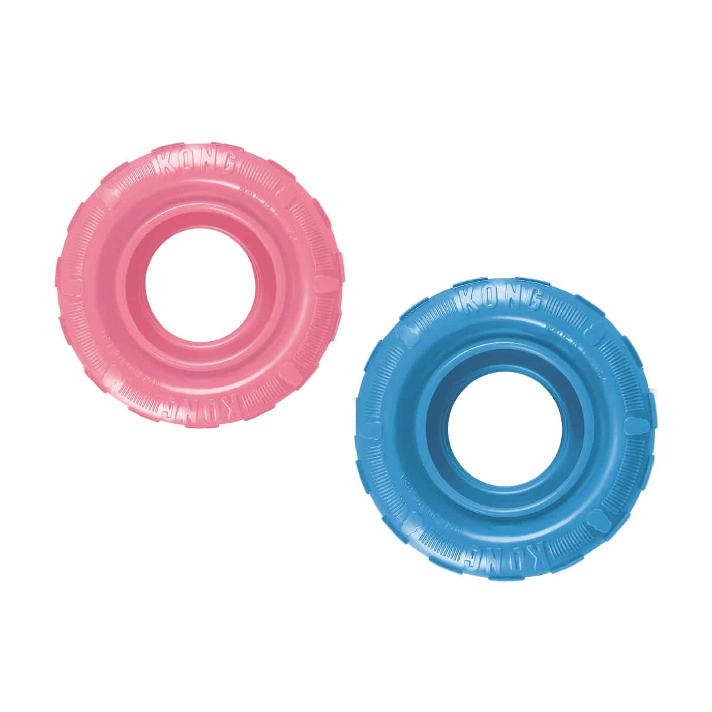 KONG Dog Toy Puppy Tires Assorted