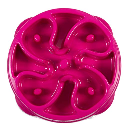 Outward Hound Fun Feeder Flower Pink