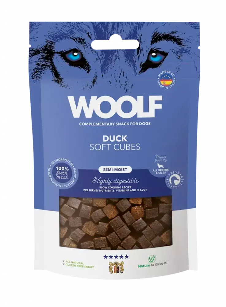 Woolf Soft Cubes Duck 100g