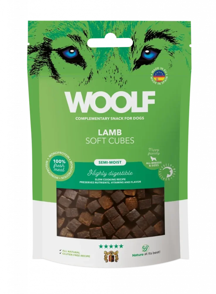 Woolf Soft Cubes Lamb 100g