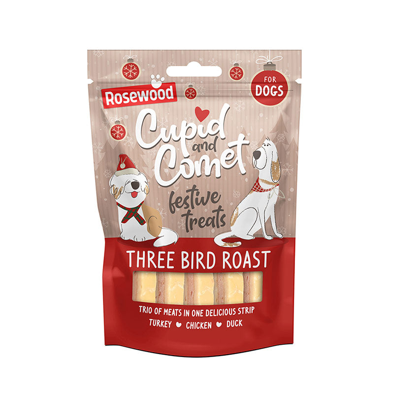 Rosewood Christmas Cupid & Comet 3 Bird Roast Strips