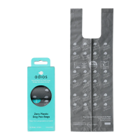 Adios Poop Bags Grey Tie Handle 60PK