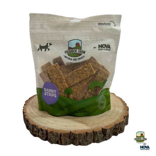 Nova Dog Treats 100% Rabbit Strips 500G