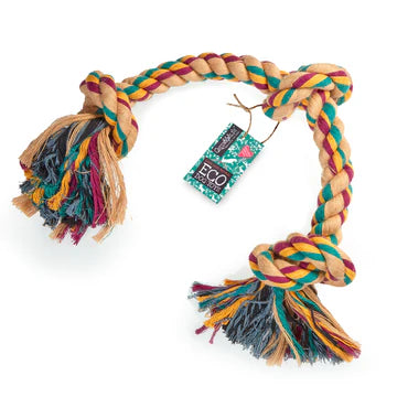 Green & Wilds Dog Toy Big Rope 3 Knot