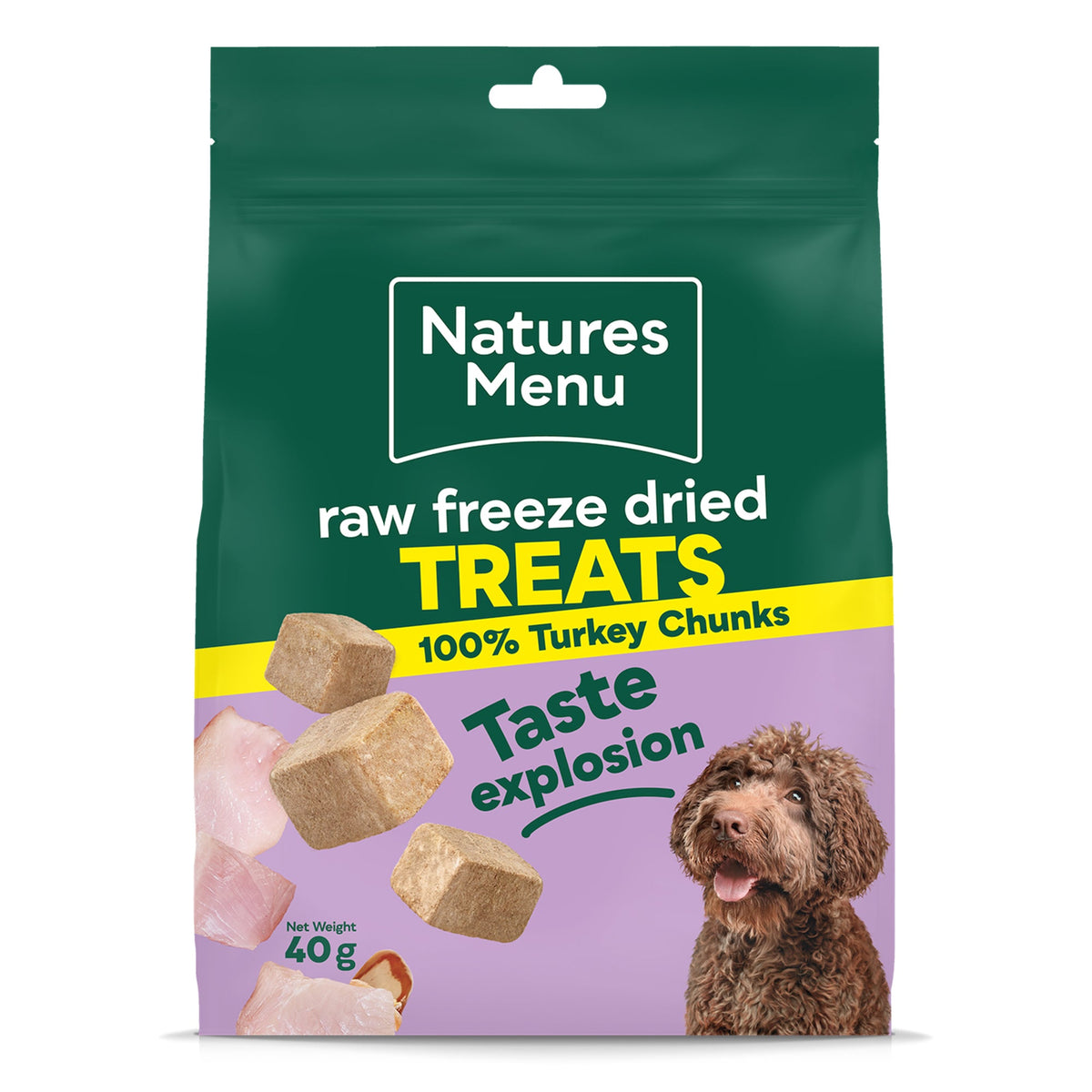 Natures Menu Freeze Dried Chunks Turkey 40g