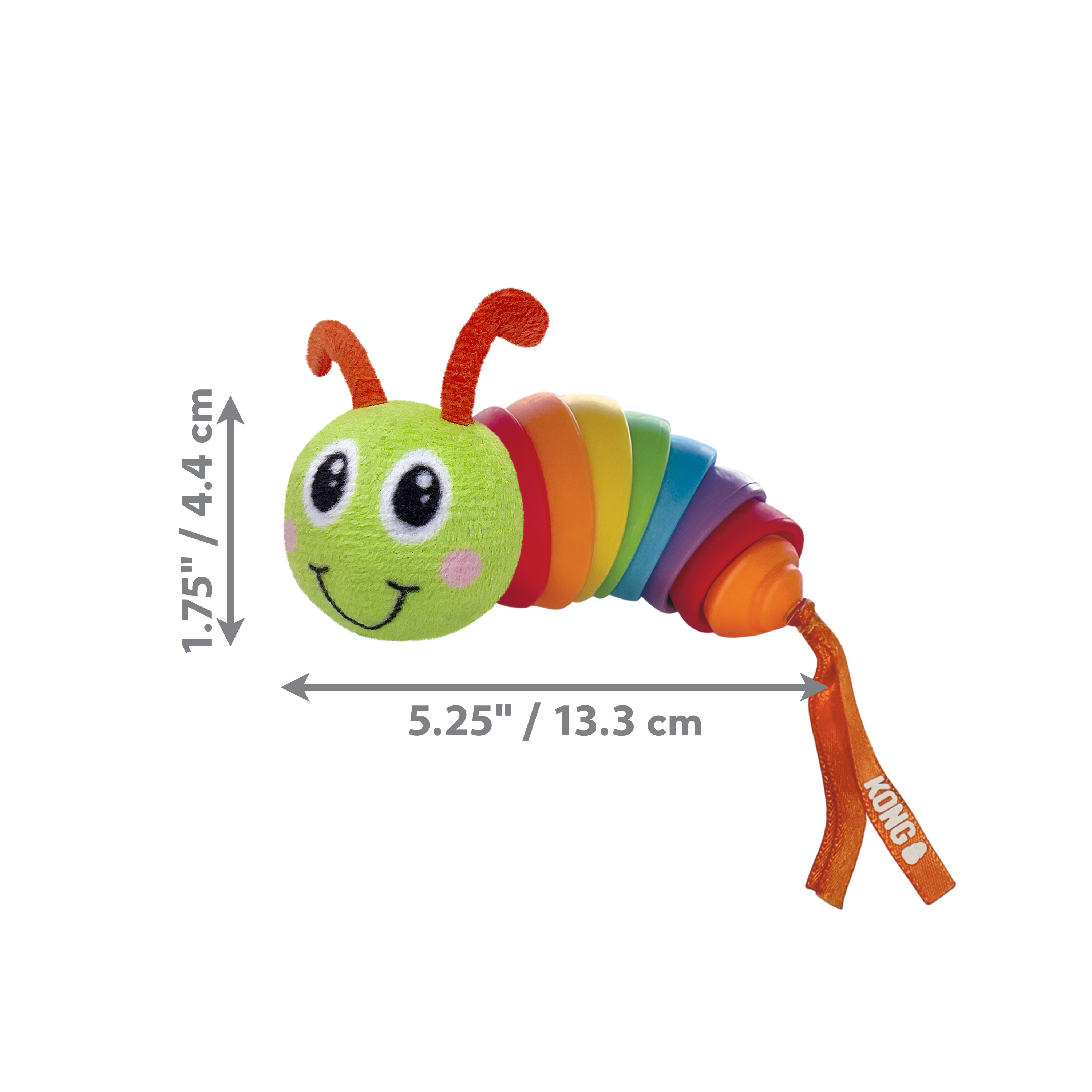 KONG Cat Bat-A-Bout Clackz Caterpillar