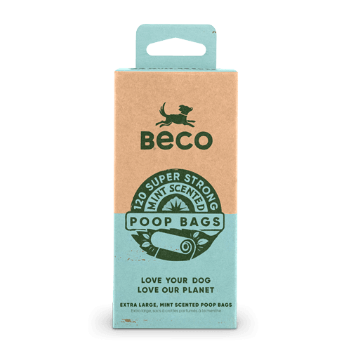 Beco Large Poop Bags Mint Scented 120 Pack