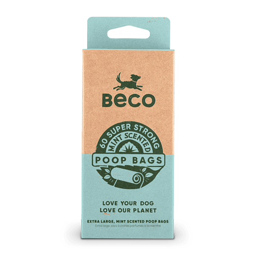 Beco Large Poop Bags Mint Scented 60 Pack