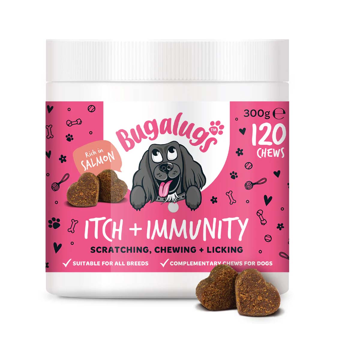 Bugalugs Itch & Immunity Chews 120pk