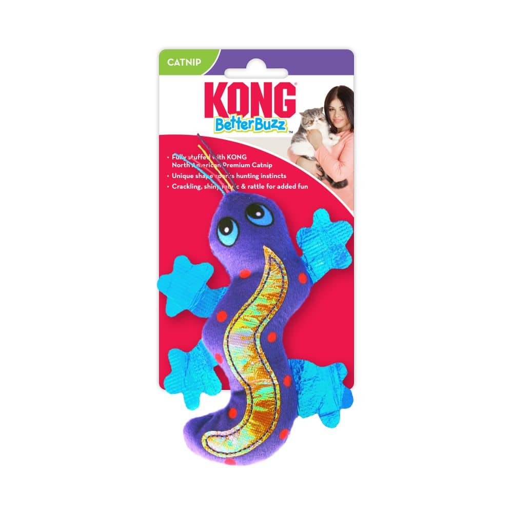 KONG Cat Toy Better Buzz Gecko