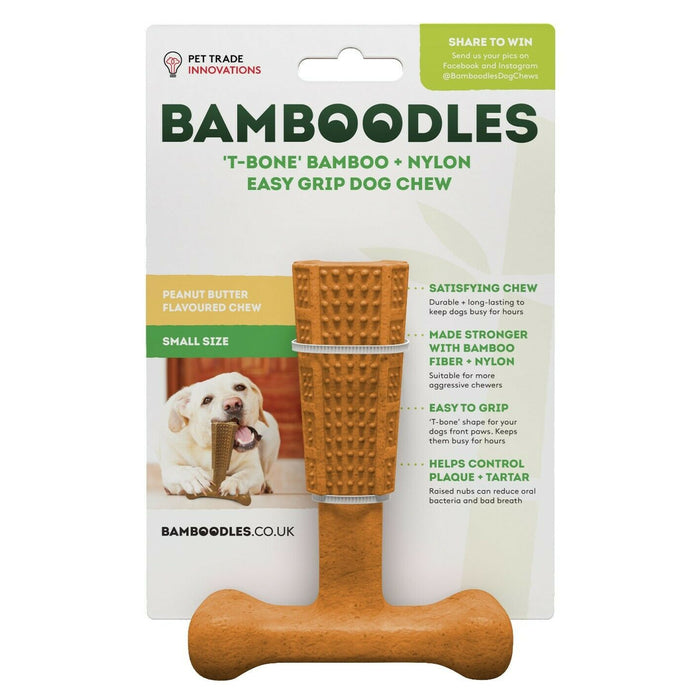Bamboodles Dog Chew Peanut Butter Flavour Small
