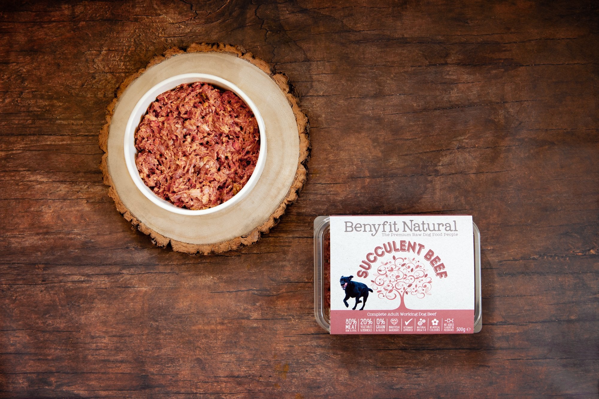 Benyfit Natural Raw Dog Food Succulent Beef