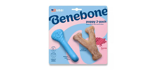 Benebone Rubber Bone & Wishbone 2pk