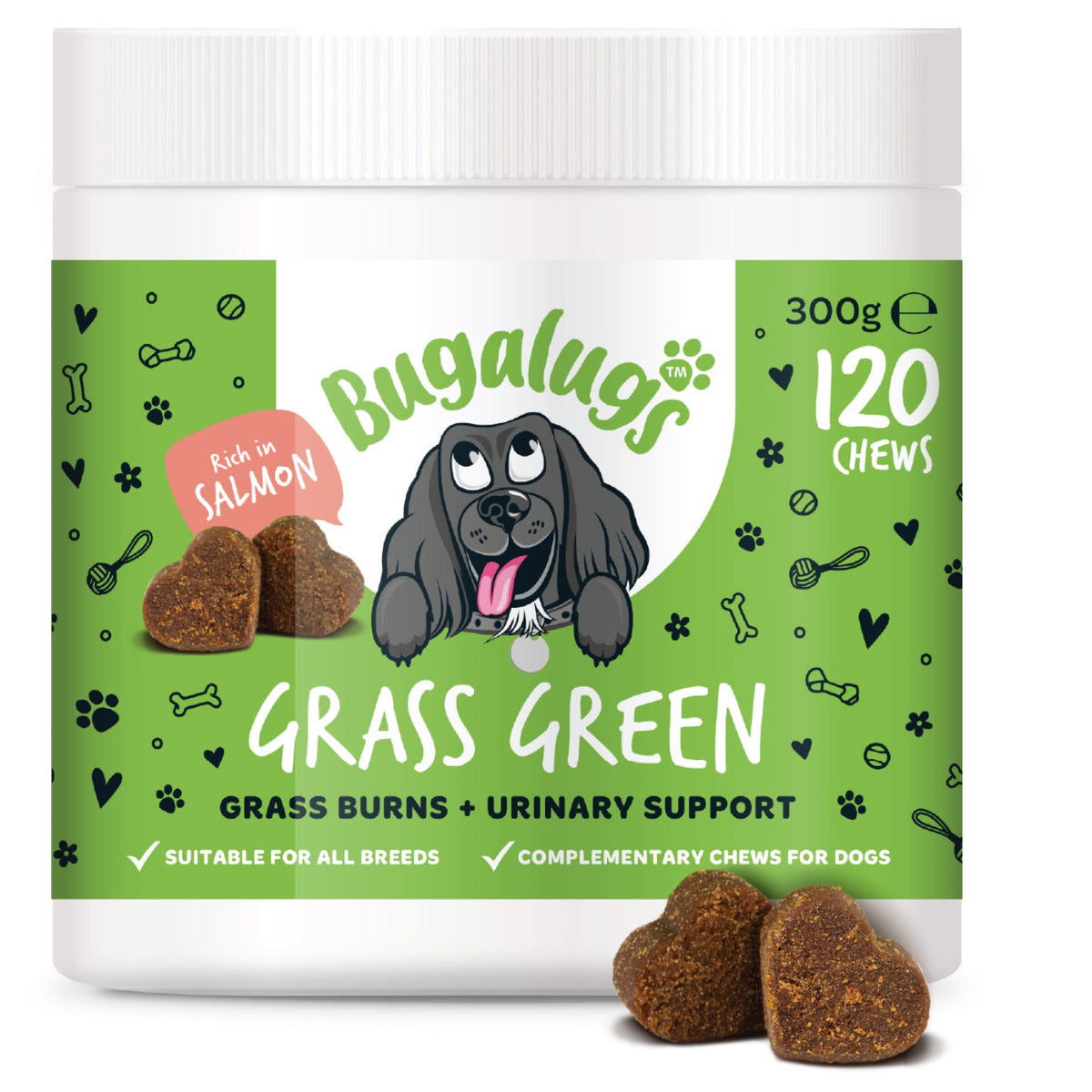 Bugalugs Grass Green Chews 120pk
