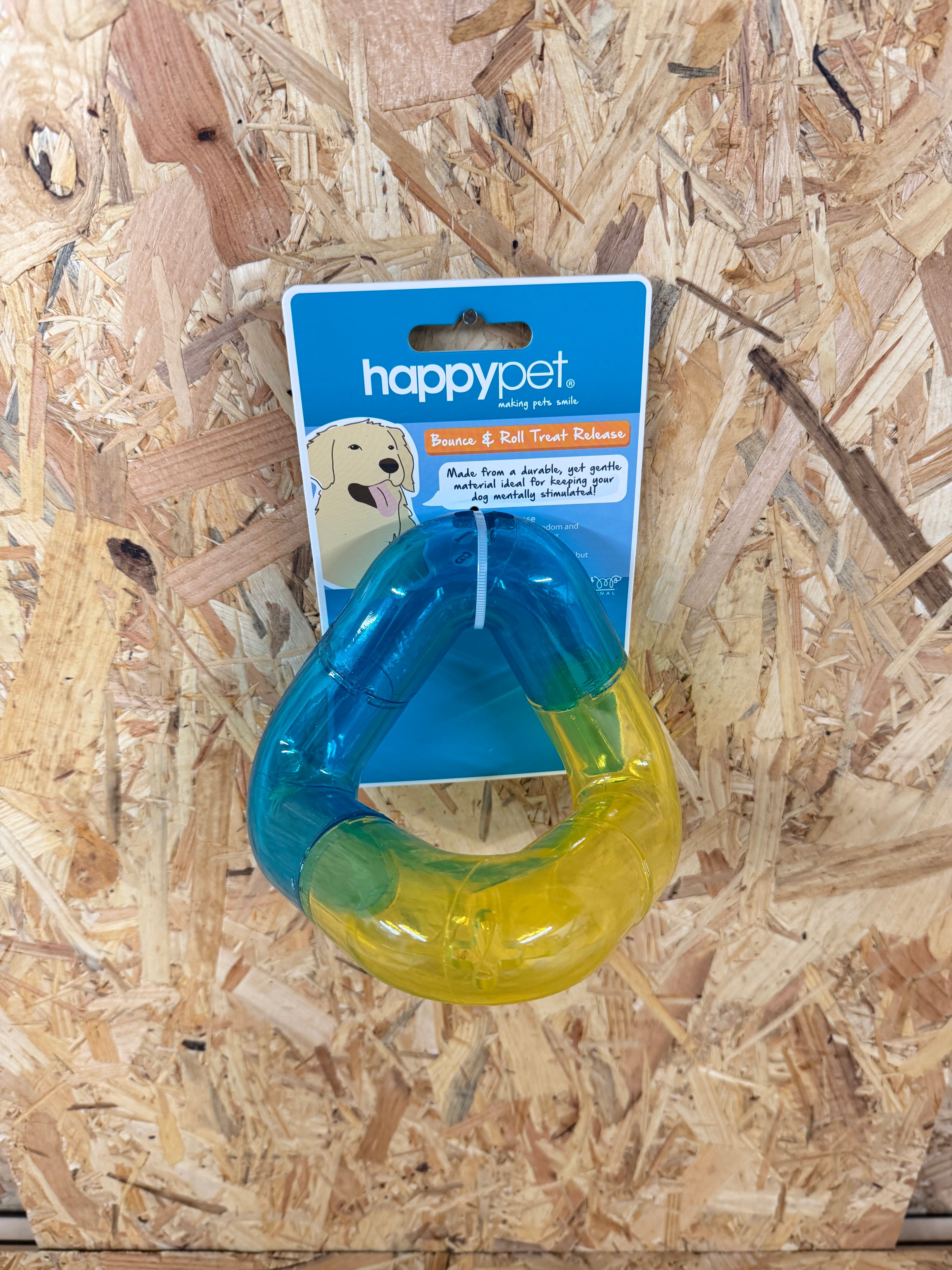 Happy Pet Bounce & Roll Treat V-Shape Toy