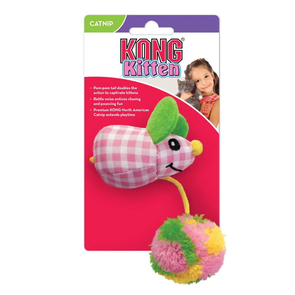 KONG Kitten Toy Pom Tail Mouse