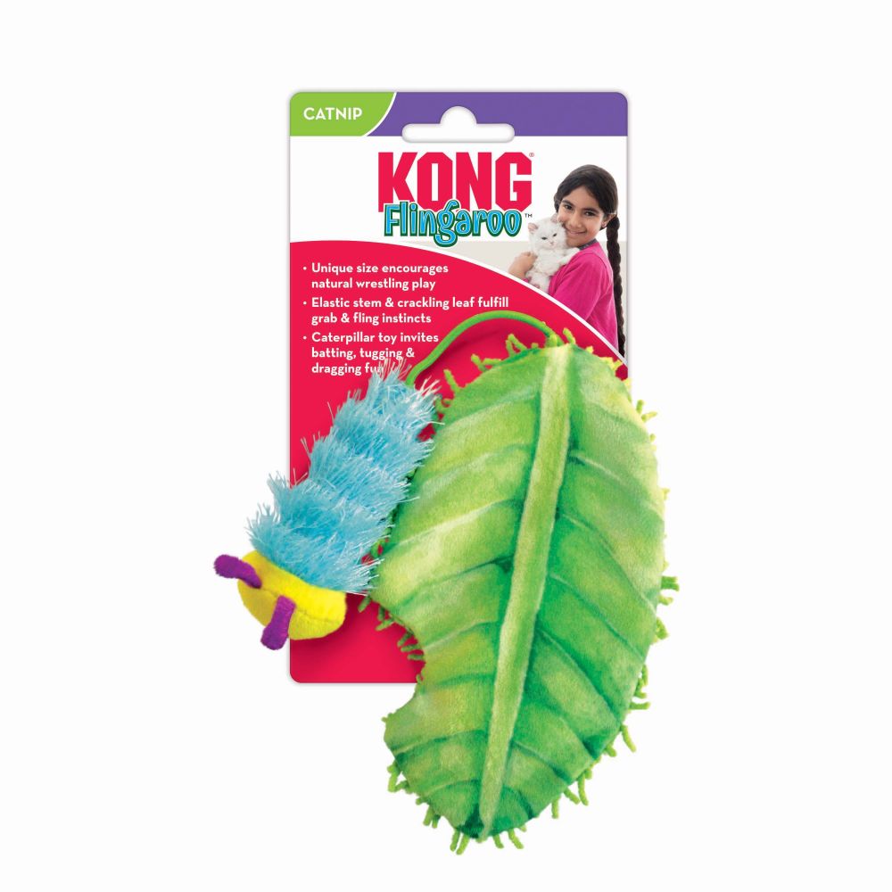 KONG Cat Toy  Flingaroo CATerpillar