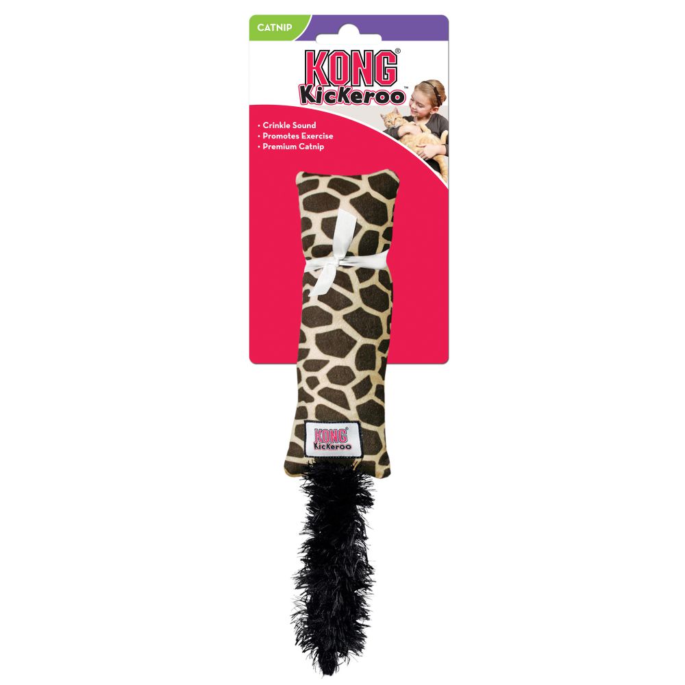 KONG Cat Toy Kickeroo Giraffe Pattern