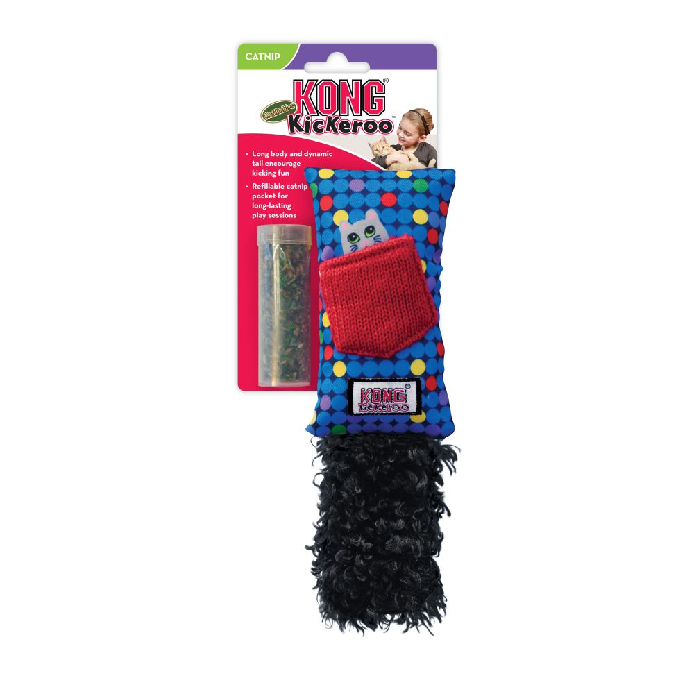 KONG Cat Toy Kickeroo Refillable Assorted