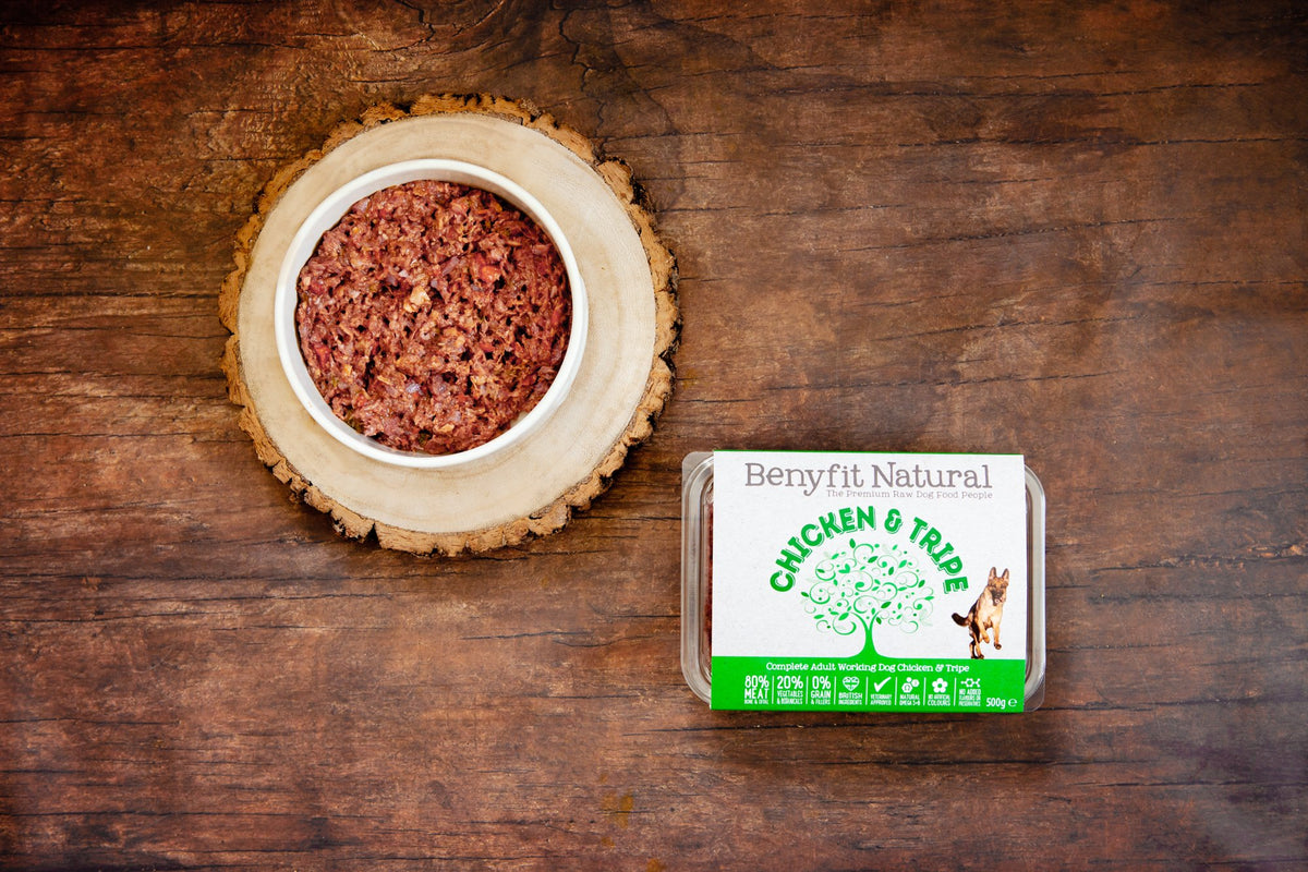 Benyfit Natural Raw Dog Food Chicken & Tripe
