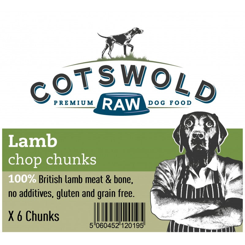 Cotswold Raw Dog Treat Lamb Chop Chunks
