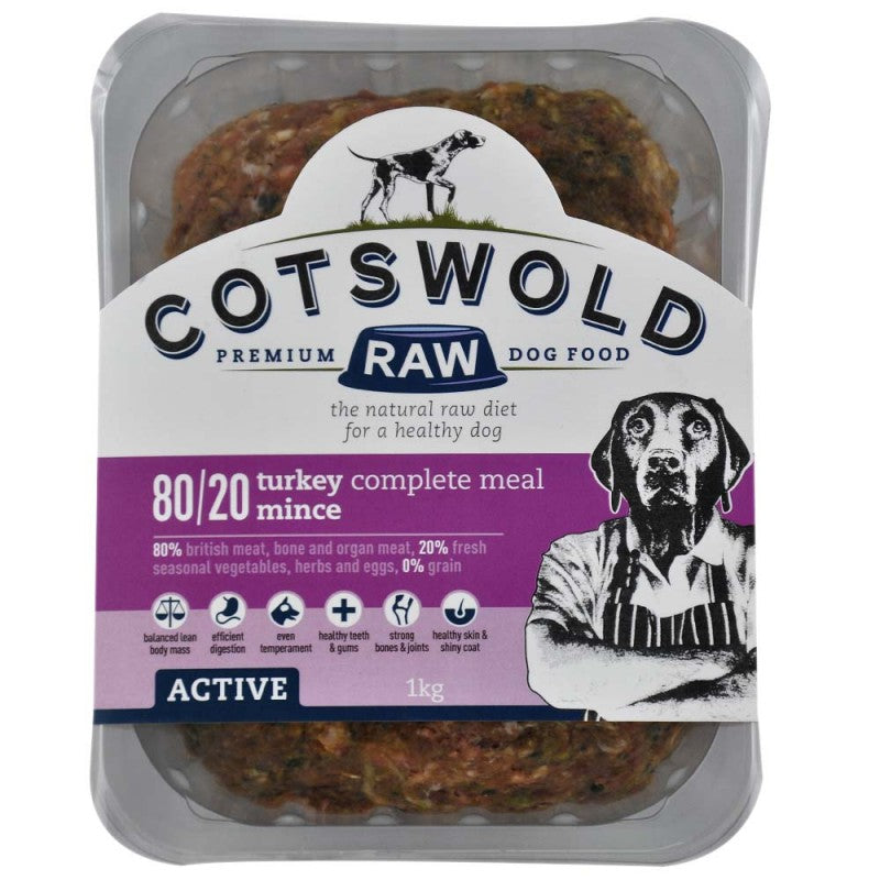 Cotswold Raw Dog Food Turkey Mince Complete