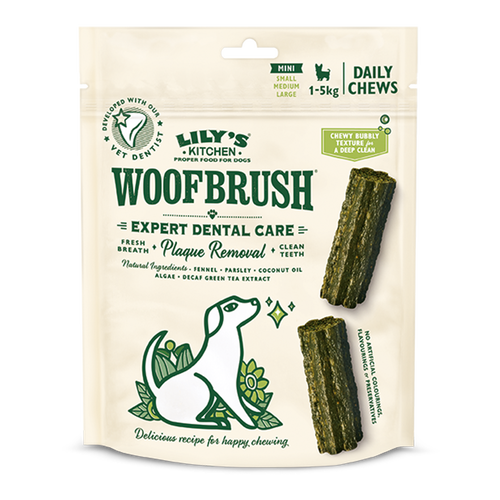Lily’s Kitchen Dog Treat Woofbrush Dental Health Chew Mini 10 Pack