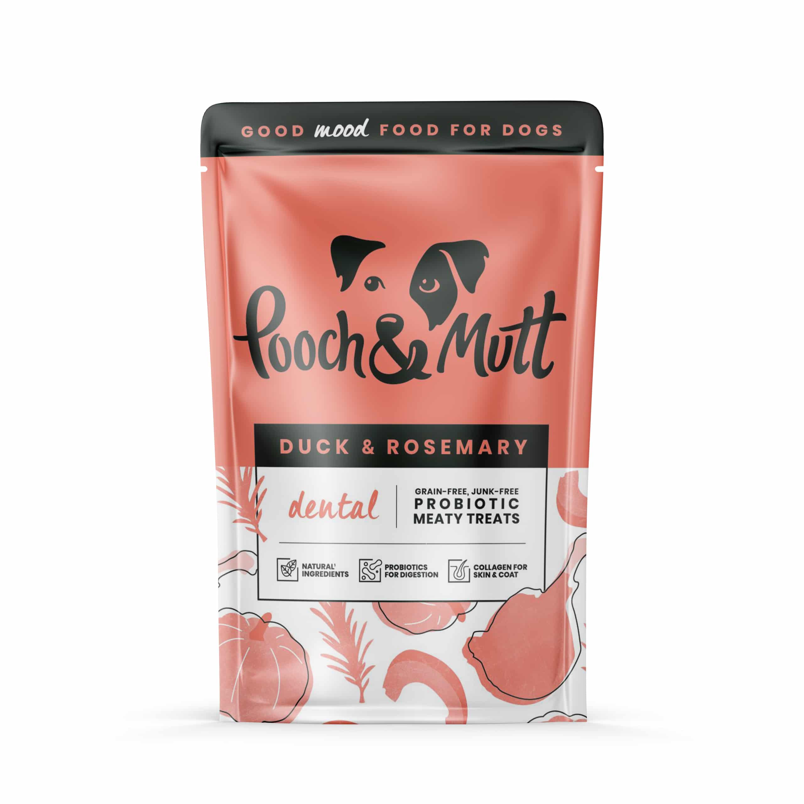 Pooch and Mutt Dog Treats Dental Duck and Rosemary 120g