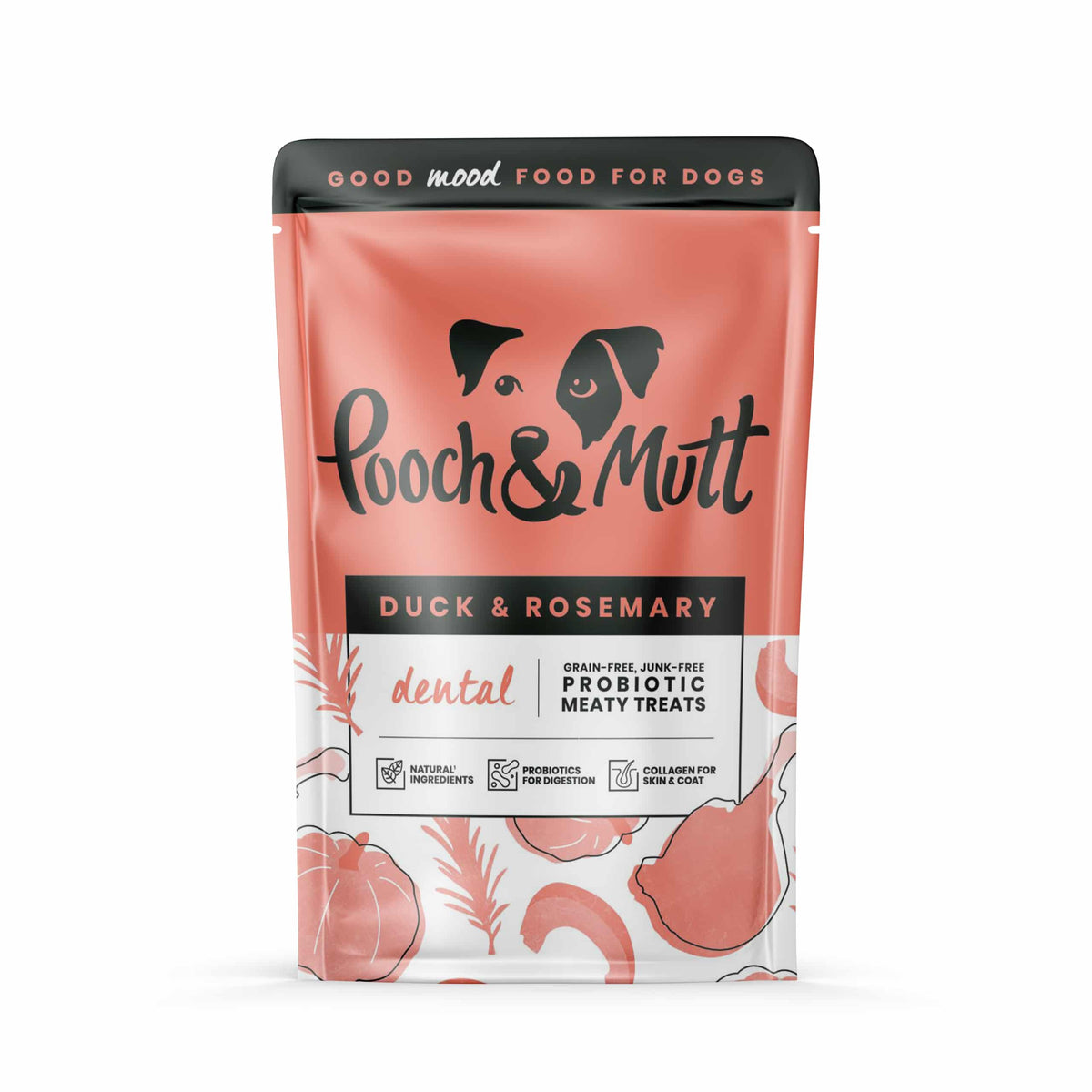 Pooch and Mutt Dog Treats Dental Duck and Rosemary 120g
