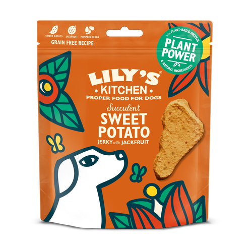 Lily's Kitchen Dog Treats Sweet Potato Jerky with Jackfruit 70g