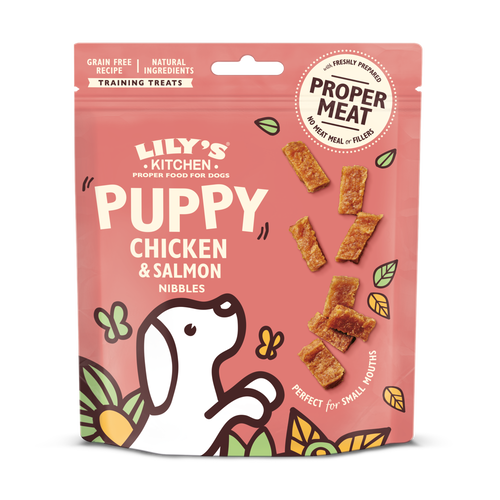Lilys Kitchen Puppy Treats Chicken & Salmon Nibbles 70g