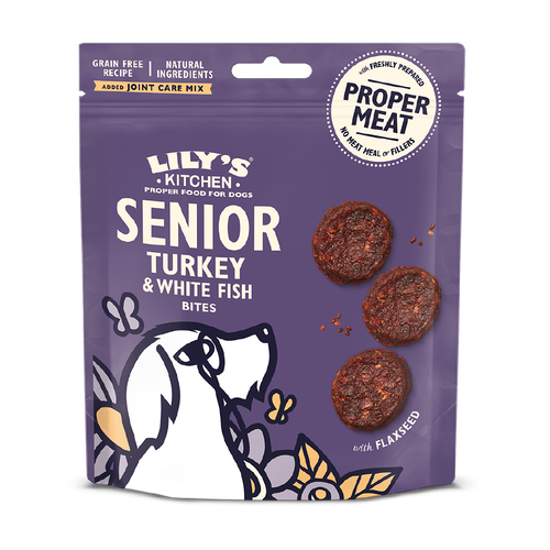 Lily's Kitchen Senior Dog Treats Turkey & Fish 70G