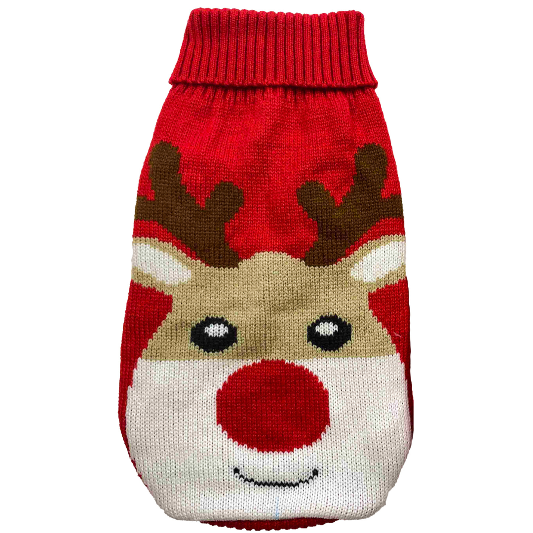 J&S Dog Life Cosy Fit Rudolf Jumper