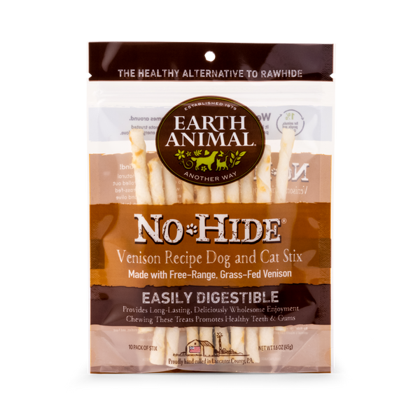 Earth Animal Dog Treat No-Hide Venison Stix 45g