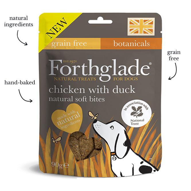 Forthglade Dog Treats Natural Soft Bites with Chicken & Duck 90g