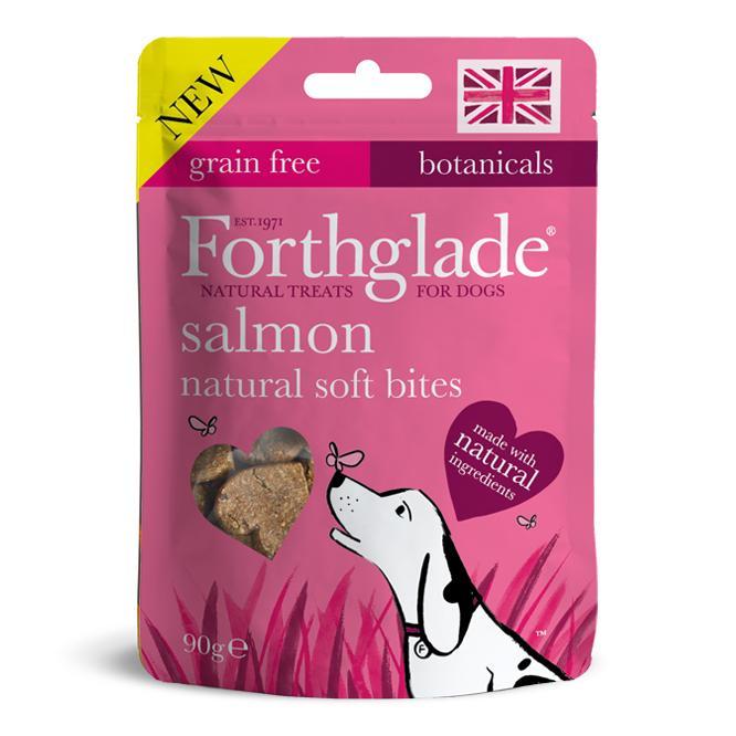 Forthglade Dog Treats Natural Soft Bites with Salmon 90g