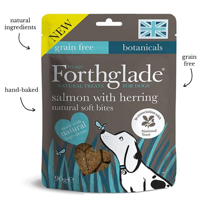 Forthglade Dog Treats Natural Soft Bites with Salmon & Herring 90g