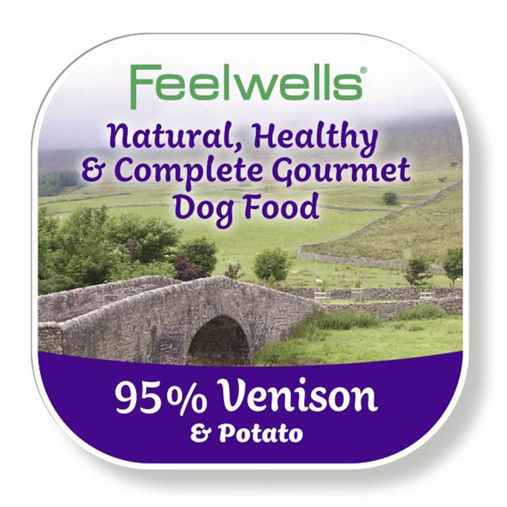 Feelwells Wet Dog Food Venison & Potato Tray 150G