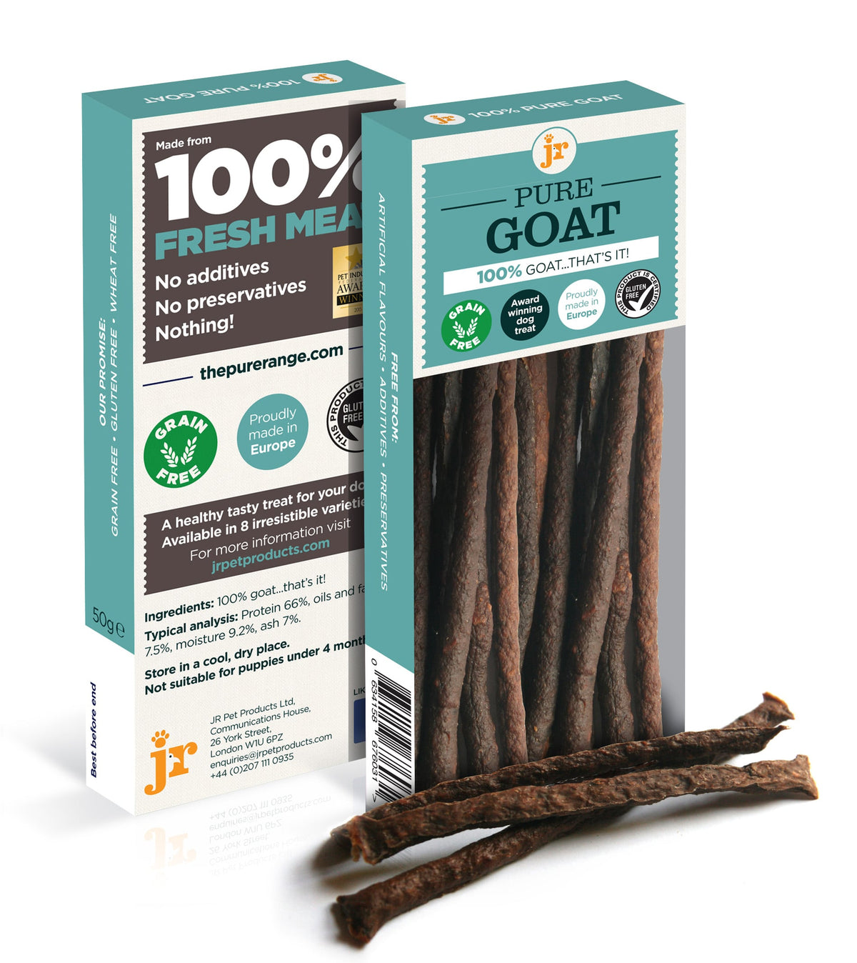 Jr Pet Products Pure Range Meat Sticks Goat 50g