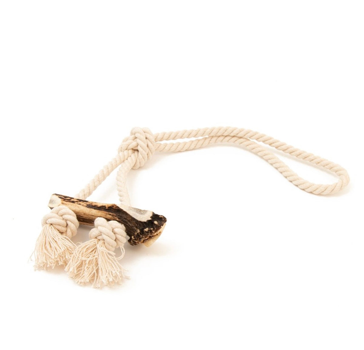 Green Elk Split Antler &amp; Rope