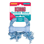 KONG Puppy Toy Goodie Bone With Rope Extra Small Assorted