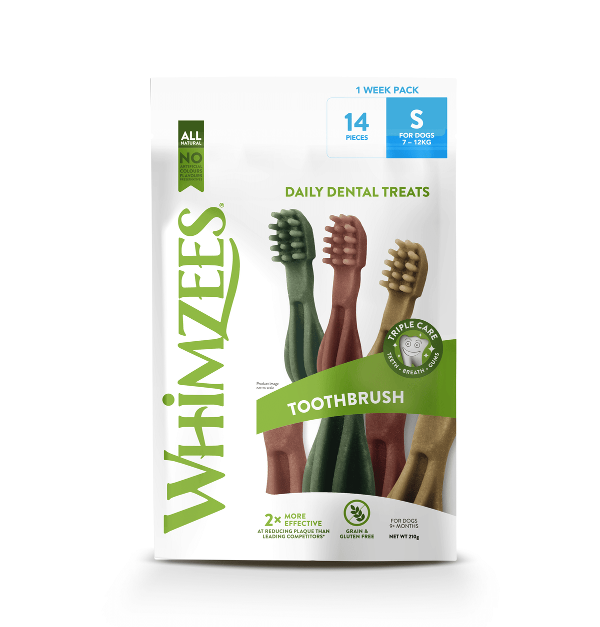 Whimzees Dog Treats Toothbrush Small 14 Pack