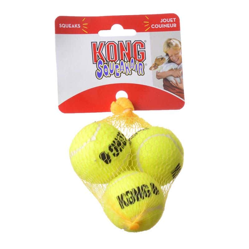 KONG Dog Toy Squeak Air Tennis Ball 3pk