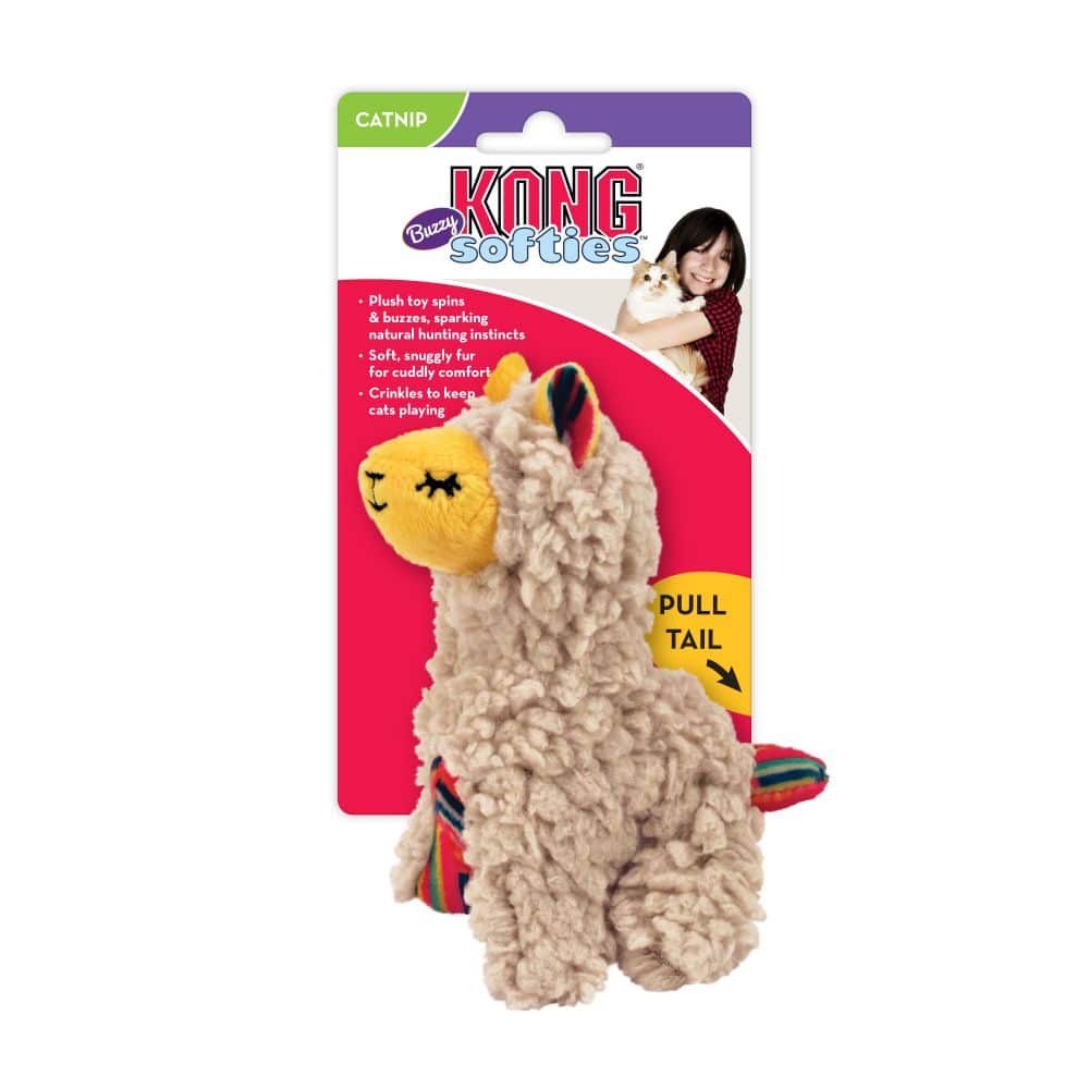 KONG Cat Toy Softies Buzzy Llama