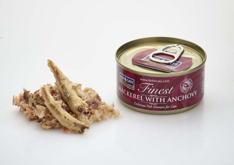 Fish4Cats Finest Wet Cat Food Mackerel With Anchovy Can 70g